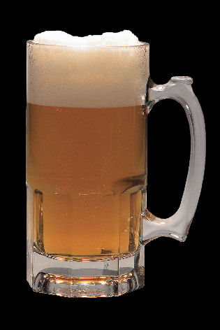foamy beer mug